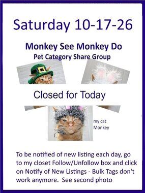 Saturday 10-17-26 Dog Cat Small Animal Pet Share Discussion Group